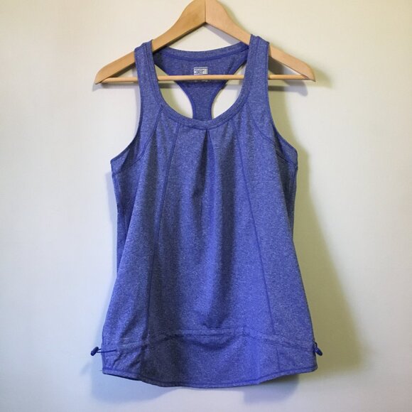 32 Degrees Cool Indigo Blue Weatherproof Racerback Top With Drawstring Waist - Picture 1 of 13